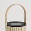Design-Solar-Tischleuchte Rayor - Beige mit integrierter LED
