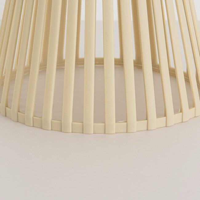 Design-Solar-Tischleuchte Rayor - Beige mit integrierter LED