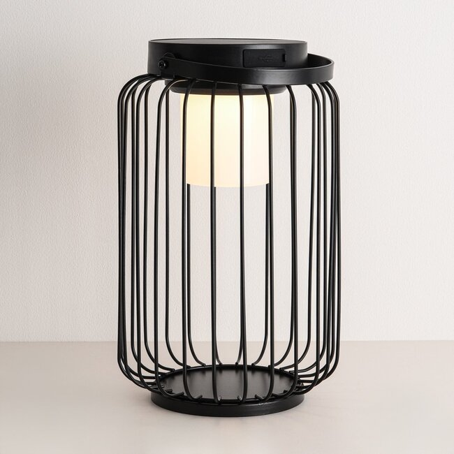 Solar-Laterne Luxon – schwarz