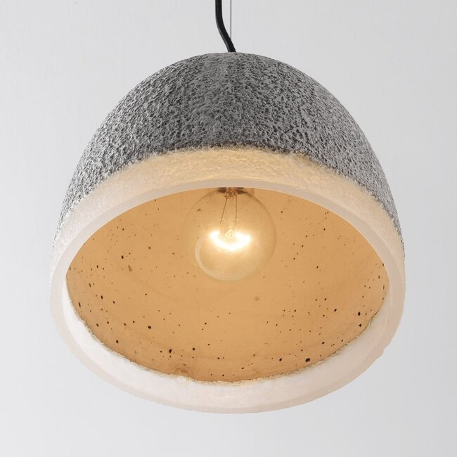 Wabi-Sabi-Pendelleuchte Grava in Zementoptik