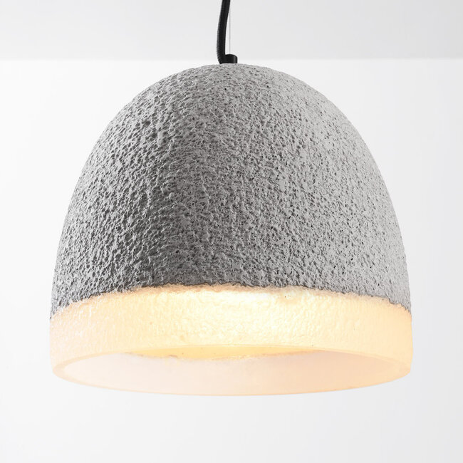 2-flammige Wabi Sabi Hängelampe Tura – Zementoptik