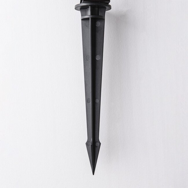 Set mit 6 schwenkbaren Gartenstrahlern mit Fernbedienung – schwarz