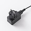 6er-Set moderne, neigbare Gartenstrahler mit Fernbedienung - Schwarz mit dimmbaren LEDs