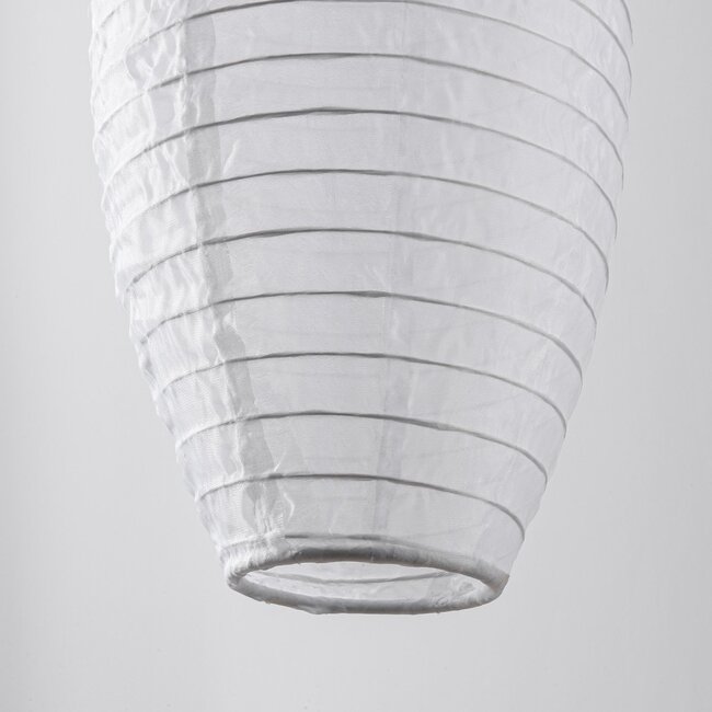 Solar-Lampion Pyra - Solar-Hängeleuchte aus weißem Nylon