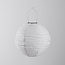 Solar-Lampion Kalor - Solar-Hängeleuchte aus weißem Nylon Ø30 cm
