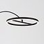 Bogenlampe Talto in Mattschwarz mit integrierter LED und Touch-Schalter