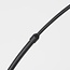 Bogenlampe Talto in Mattschwarz mit integrierter LED und Touch-Schalter