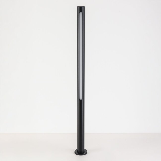 Stehende Außenleuchte Corten 90 cm – schwarz mit integrierter LED