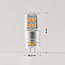 Dimmbarer G4 LED-Lampe, hell, 2700K, 2W