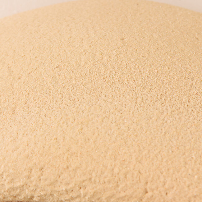 Wabi-Sabi-Deckenleuchte Concrete Aura 60 cm – in hellem Karamell mit Steineffekt