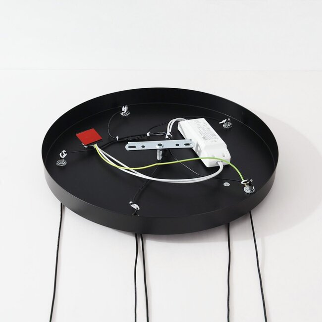 3-stufig dimmbare Hängelampe Kafei mit LED und Glaskappen in Gold, Rauch und Kupfer