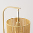 Stehlampe Reed beige mit cremefarbenem geflochtenem Schirm – 160 cm