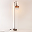 Stehlampe Piedi mit braunem Ombré-Glas