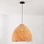 Boho-Pendelleuchte Yori Ø40 cm - Rattan mit Fransen-Design