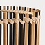 Stehlampe Lori aus Bambus - schwarz und naturfarben