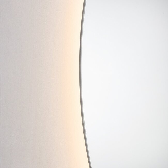 Badezimmerspiegel Lustra Ø80 cm mit dimmbaren LEDs, Berührungssensor, einstellbaren Farben und Spiegelheizung