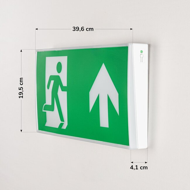 Aufbau Notbeleuchtung 3 Watt mit 4 Piktogrammen