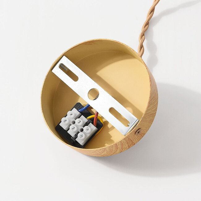 Hängelampe Flima mit natürlichem Bambusschirm – 53 cm