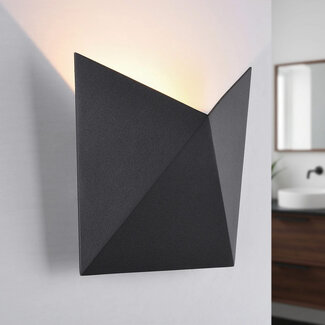 Design-Wandleuchte für das Badezimmer Milo – schwarz