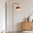 Stehlampe Kodee mit milchweißem Glas - beige