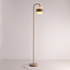 Stehlampe Kodee mit milchweißem Glas - beige