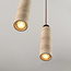 4-flammige Hängelampe Oreno aus Travertin (Naturstein) und Holz inkl. Philips Lichtquelle