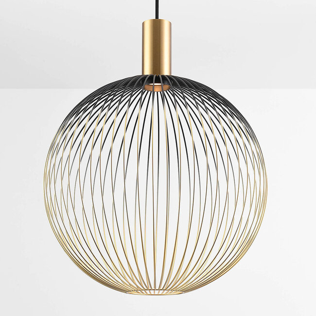 Pendelleuchte Nobla Ø40 cm - Metall in Schwarz und Gold