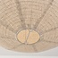 Hängelampe Amare beige mit rundem Leinenschirm Ø60 cm