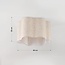 Deckenleuchte Hiru beige mit Leinenstoffschirm Ø40 cm