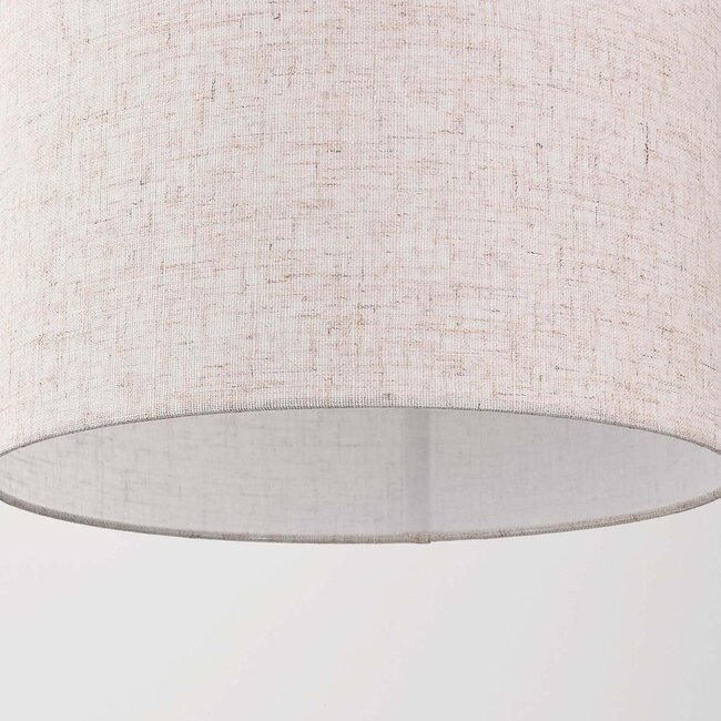 Pendelleuchte Avano - Beige mit Leinenschirm
