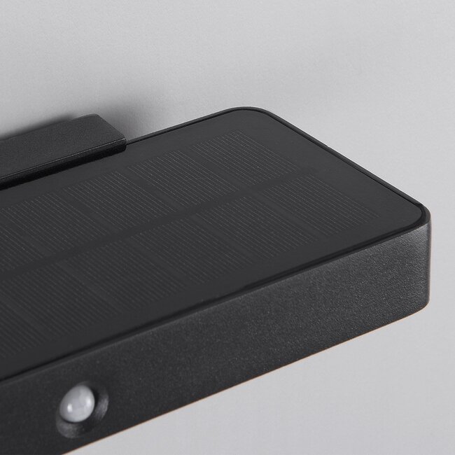 Kompakte Solar-Wandleuchte mit Sensor Nero
