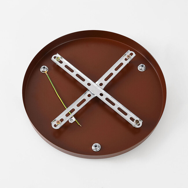 3-flammige Japandi Hängelampe Marena aus Travertin (Naturstein) und Holz