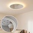 Deckenlampe Noctis mit Sternenmuster und Chrom-Finish, 3-stufig dimmbar Ø40 cm