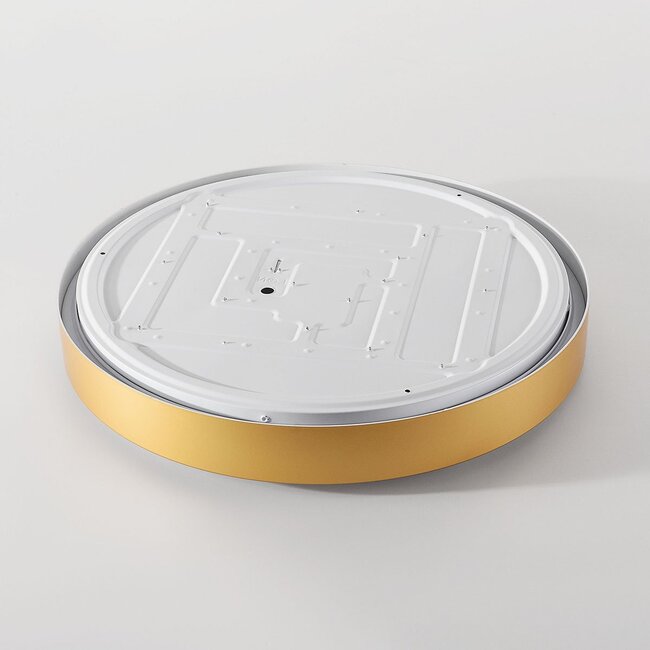 Moderne Deckenlampe Gorila in Gold mit 3-stufig dimmbaren LEDs