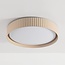 Deckenlampe Palomo in Beige mit geriffeltem Rand und 3-stufig dimmbaren LEDs