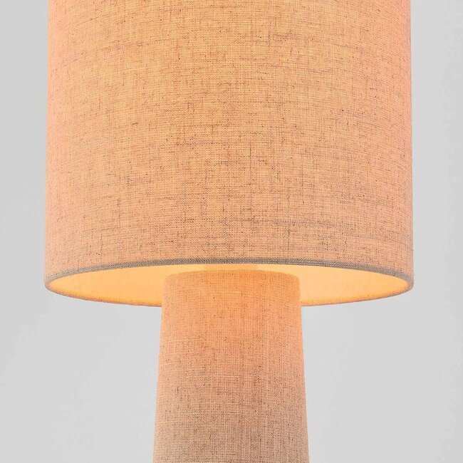 Stehleuchte Santer aus Leinen - beige