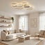 Design Deckenleuchte Zinara mit integrierter LED, 3-stufig dimmbar - sandbeige