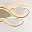Design Deckenleuchte Lirina mit integrierter LED, 3-stufig dimmbar - sandbeige