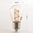LED Filamentlampe 3W dimmbar amberfarben Ø45 mm 2200K – Polycarbonat