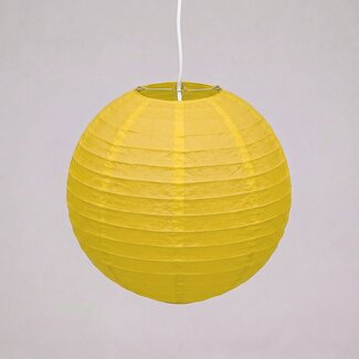 Gelber Lampion aus Nylon für den Außenbereich