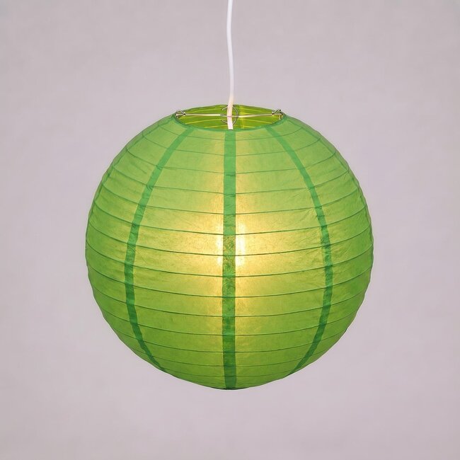 Grüner Nylon-Lampion für den Außenbereich