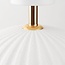 Deckenlampe Lysko mit geriffeltem Schirm in Weiß