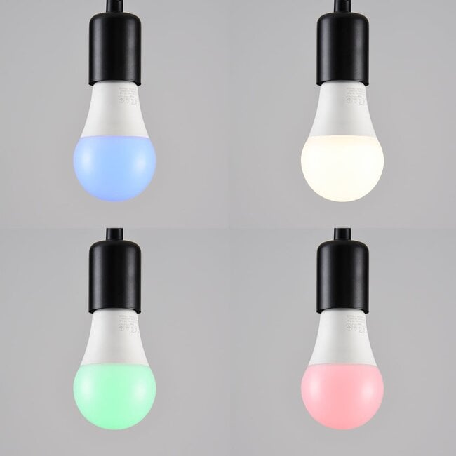 Dimmbare E27 LED Lampe 7W, milchweiß, Ø60 - RGB und 3000K (Fernbedienung separat erhältlich)