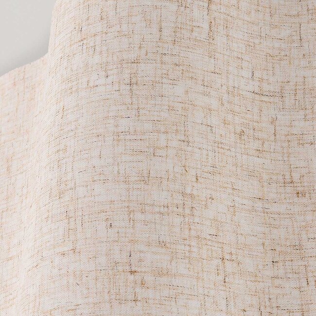 Deckenleuchte Hiru beige mit Leinenstoffschirm Ø40 cm