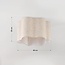 Deckenleuchte Hiru beige mit Leinenstoffschirm Ø40 cm