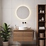 Badezimmerspiegel mit Beleuchtung Reflecta Ø60 cm - Dimmbare Beleuchtung mit Berührungssensor, einstellbare Farben und Spiegelheizung