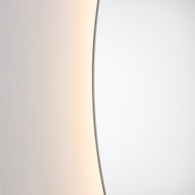 Badezimmerspiegel Lustra Ø80 cm, touch-dimmbar, Lichtfarbe einstellbar, mit Heizung