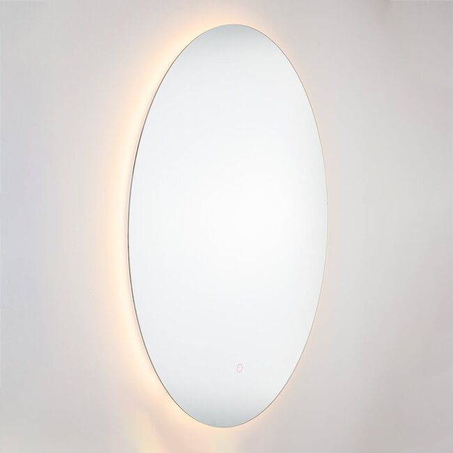 Badezimmerspiegel Illura 60 x 80 cm, touch-dimmbar, Lichtfarbe einstellbar, mit Heizung