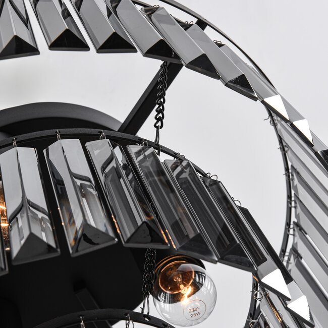 Luxuriöse schwarze Deckenleuchte - Royce