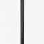 Stehlampe Piedi in Schwarz mit Amberglas